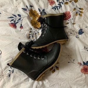 Navy Tommy Hilfiger Ankle Rain-boots